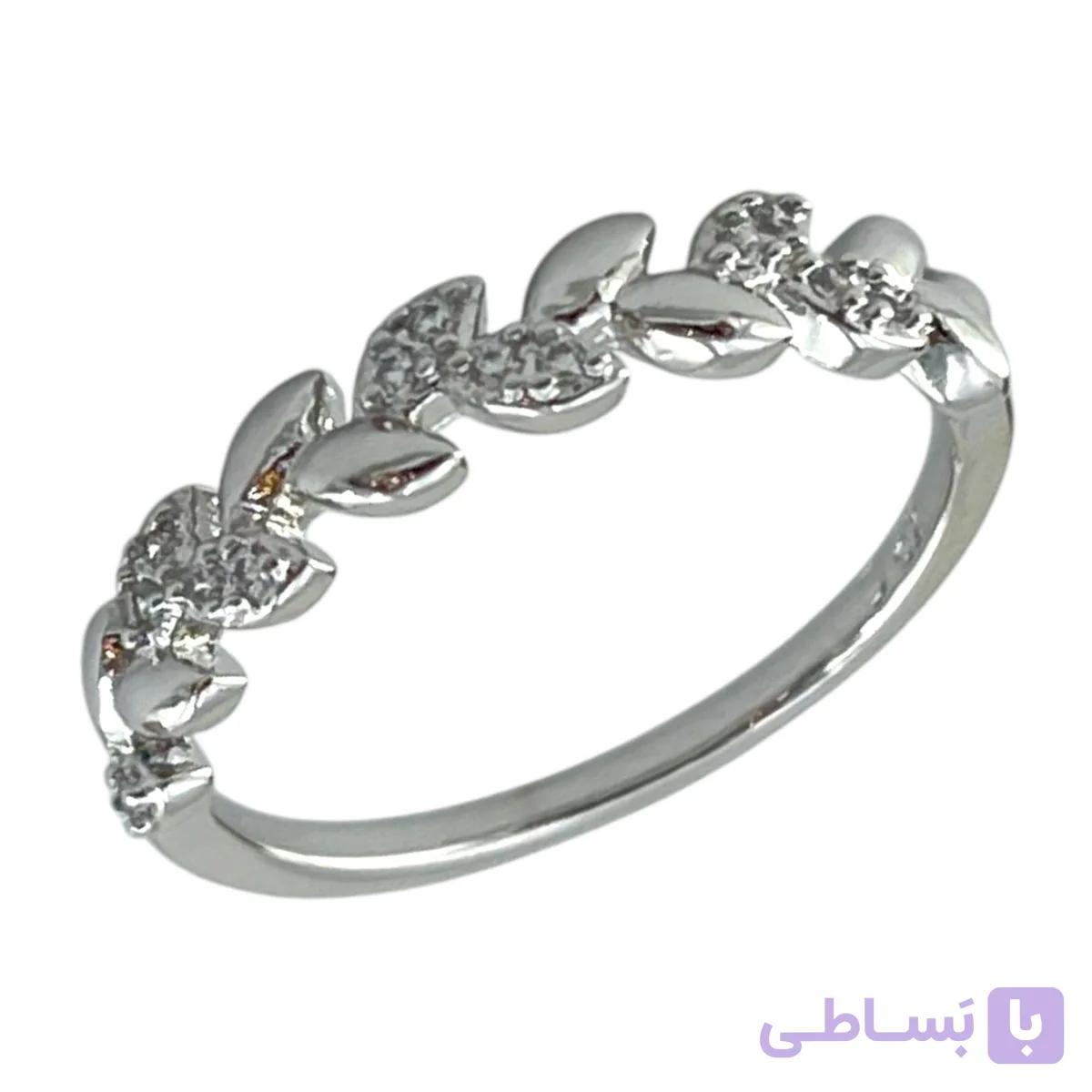 انگشتر زنانه ژوپینگ مدل برگ کد R51718 — تصویر 1