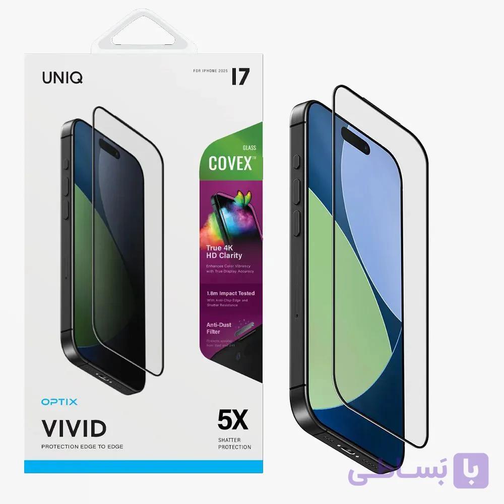 گلس آیفون 17 UNIQ Optix Covex Vivid — تصویر 1