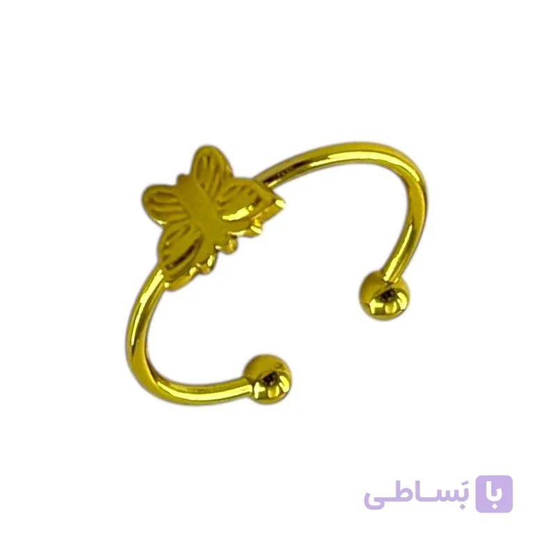 انگشتر پا و بند انگشتی زنانه مدل پروانه کد A4599 — تصویر 1