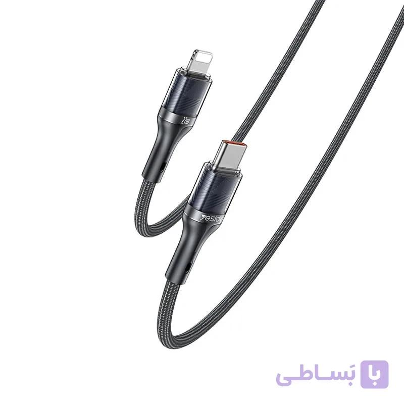 کابل 27 وات تایپسی به لایتنینگ یسیدو YESIDO CA167 — تصویر 1