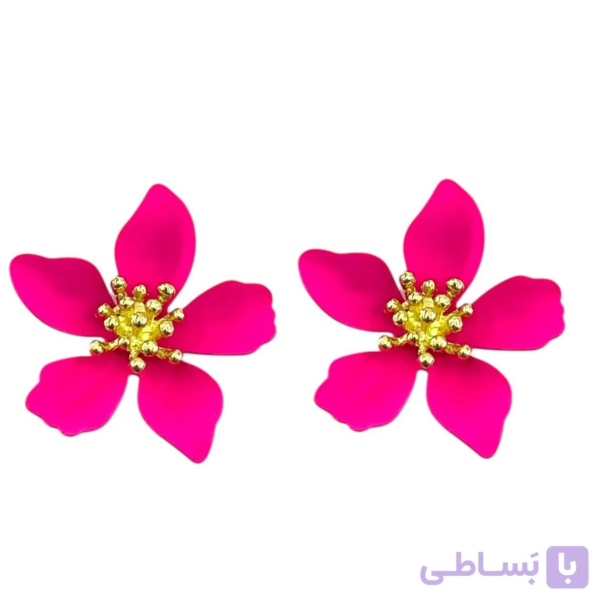 گوشواره زنانه مینیمال مدل گل کد E6466 — تصویر 1