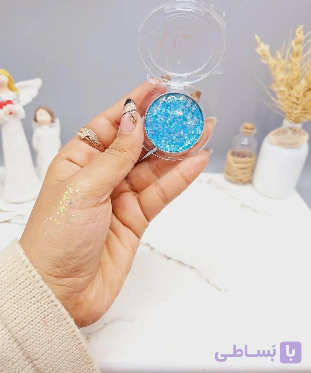 سایه گلیتری چشم و بدن گل فلور دایره ای کد GF462 — تصویر 1