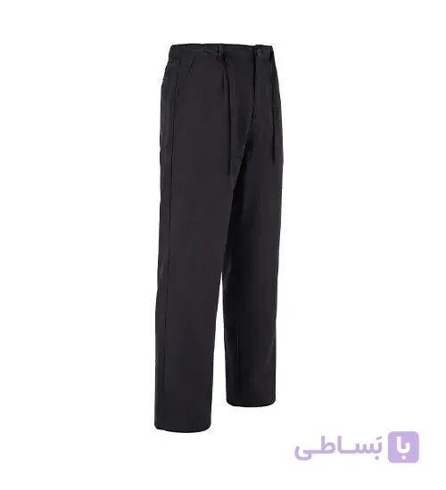 شلوار مردانه نیم بگ ساده لینن مشکی مدل 51091