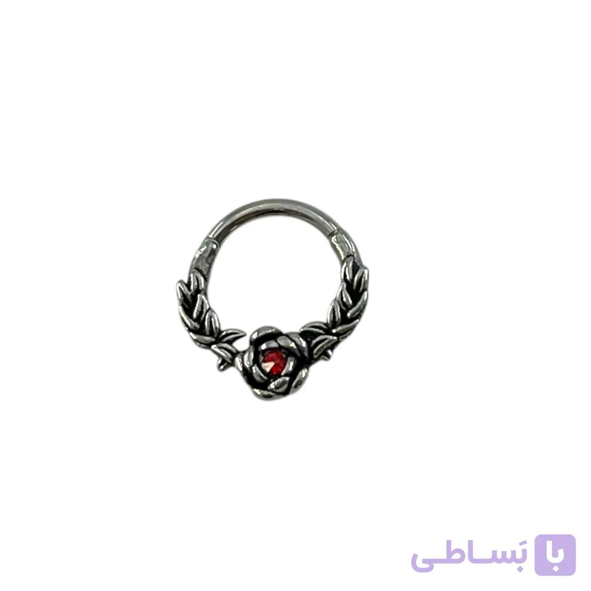 پیرسینگ گوش زنانه مدل نگین دار کد P4909 — تصویر 1