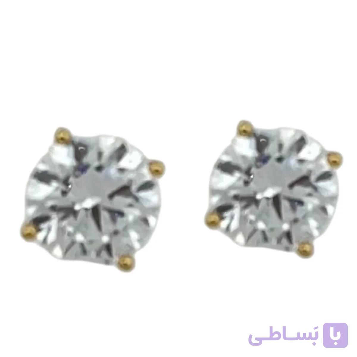 گوشواره زنانه ژوپینگ مدل جواهری کد E6017 — تصویر 1