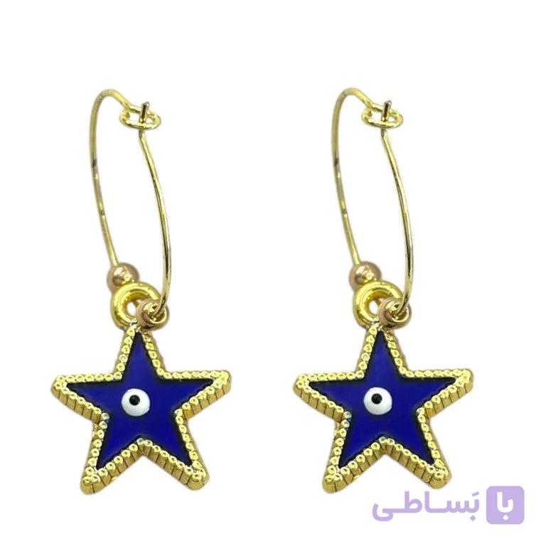 گوشواره زنانه مدل ستاره کد E6521 — تصویر 1