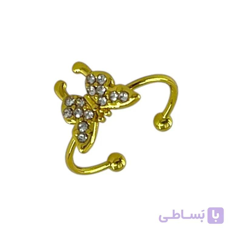 انگشتر پا و بند انگشتی زنانه مدل پروانه کد A4591 — تصویر 1