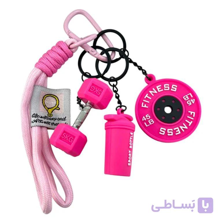 آویز کیف چارم بگ جاکلیدی مدل ماگ دمبل وزنه کد J4186 — تصویر 1