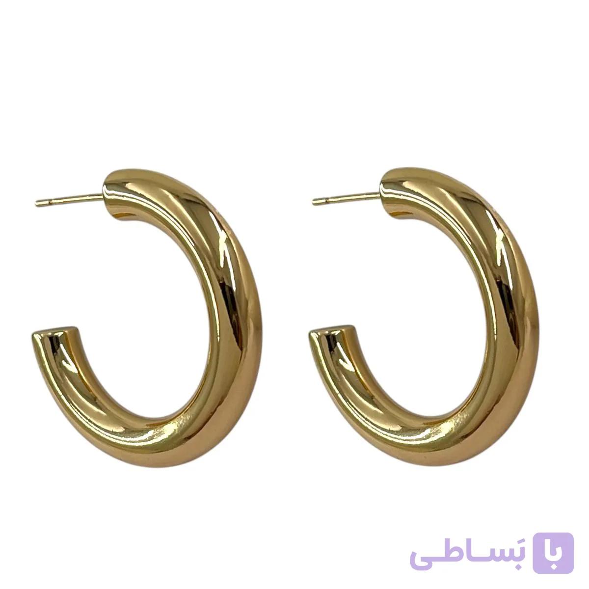 گوشواره زنانه ژوپینگ مدل حلقه ای کد E6501 — تصویر 1