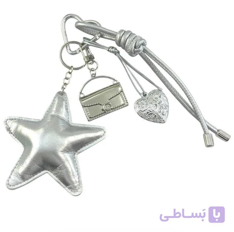 آویز کیف چارم بگ ستاره قلب کیف کد J4206 — تصویر 1