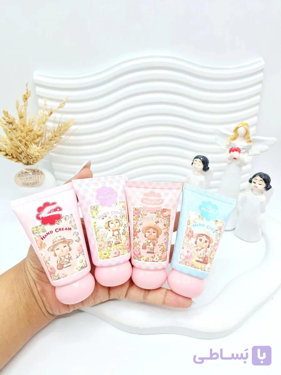 کرم دست میس فون Miss Fon حجم 50 میل طرح دختر گل‌دار کد 7451 — تصویر 1