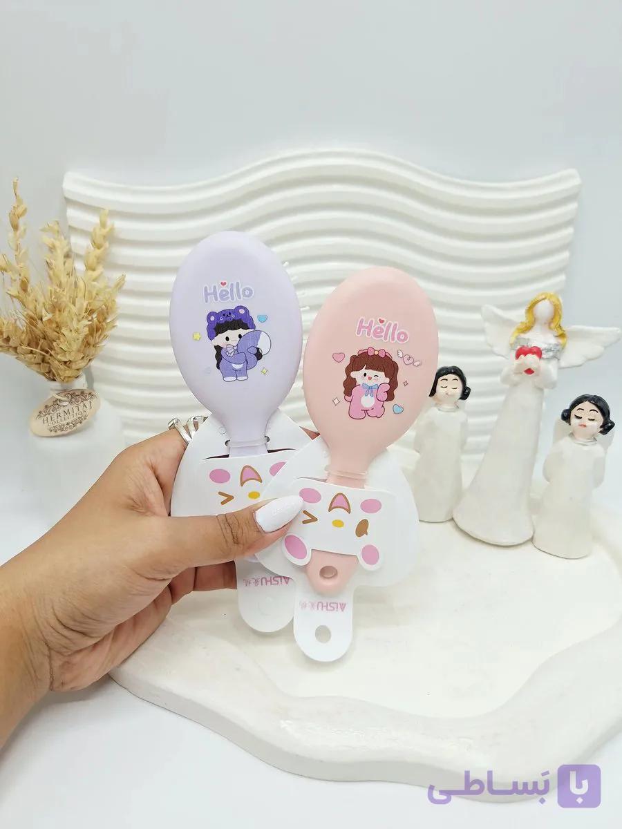 برس مو فانتزی کودکان طرح دختر بامزه کد 8807 — تصویر 1