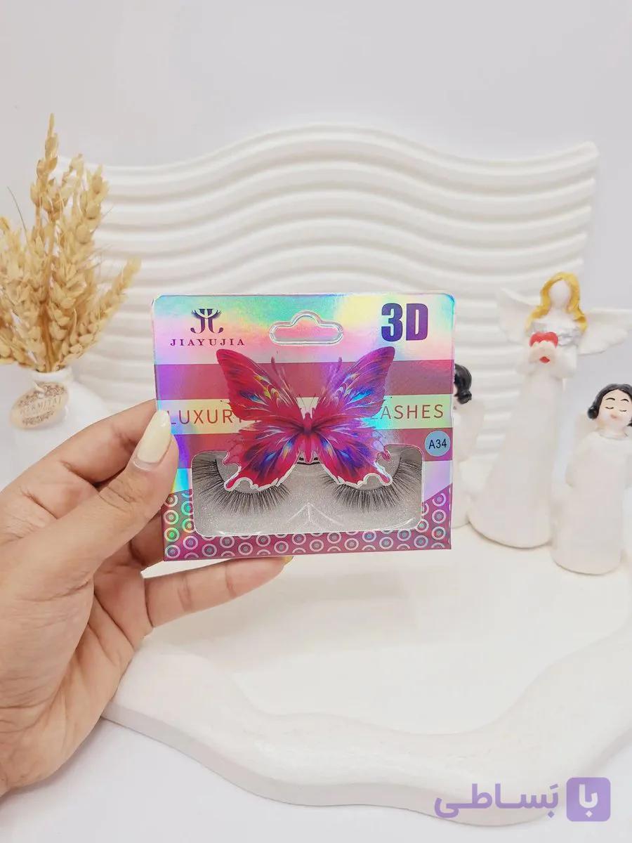 مژه مصنوعی 3D کارتن پروانه INTENG کد 7339 — تصویر 1