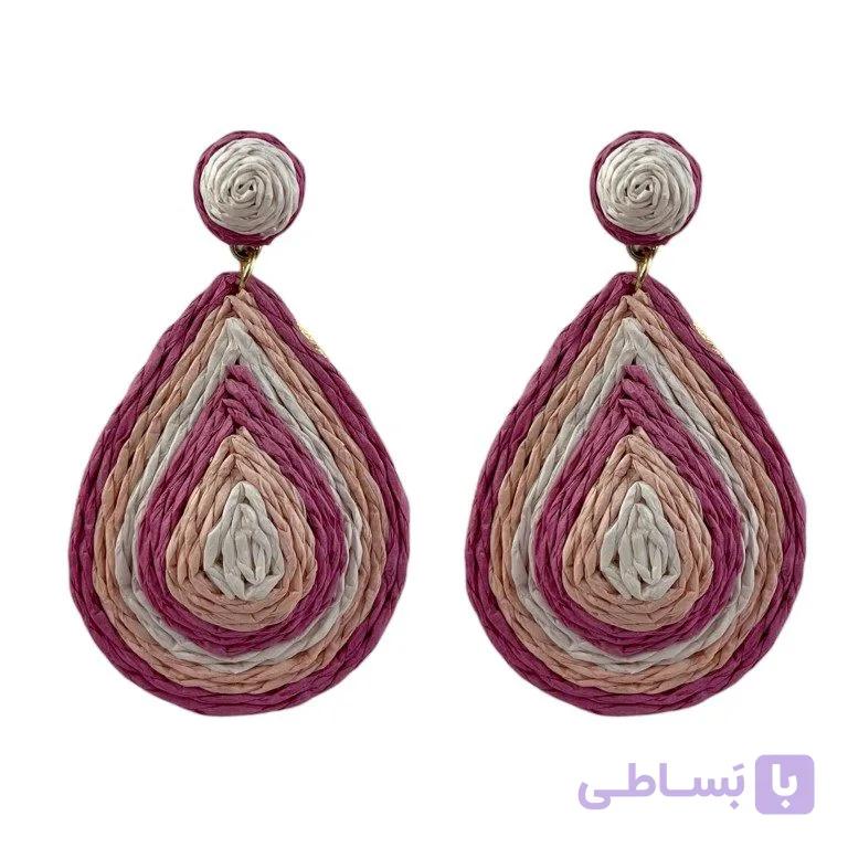 گوشواره زنانه مدل حصیری کد E6515 — تصویر 1