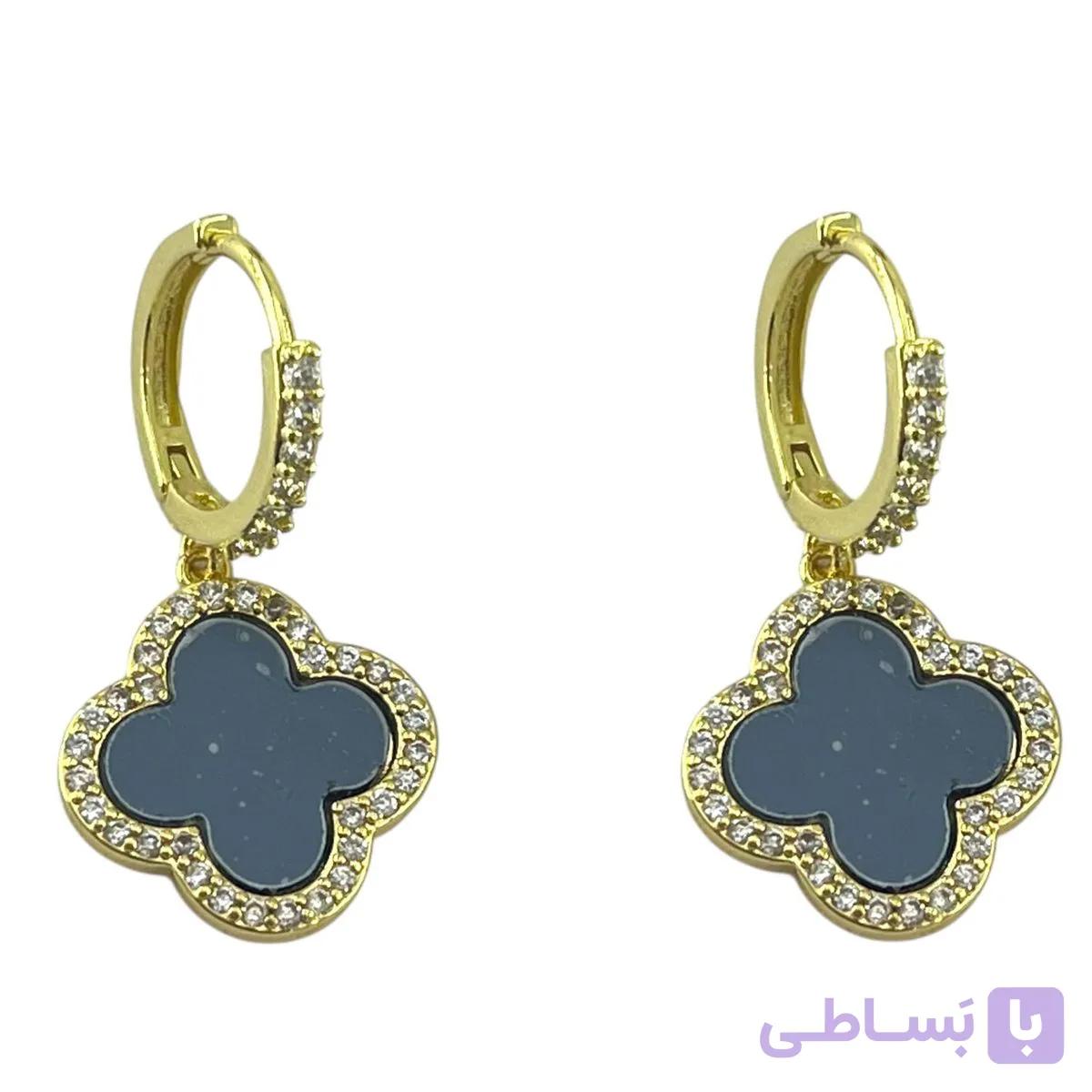 گوشواره زنانه مدل ونکلیف کد E6456 — تصویر 1