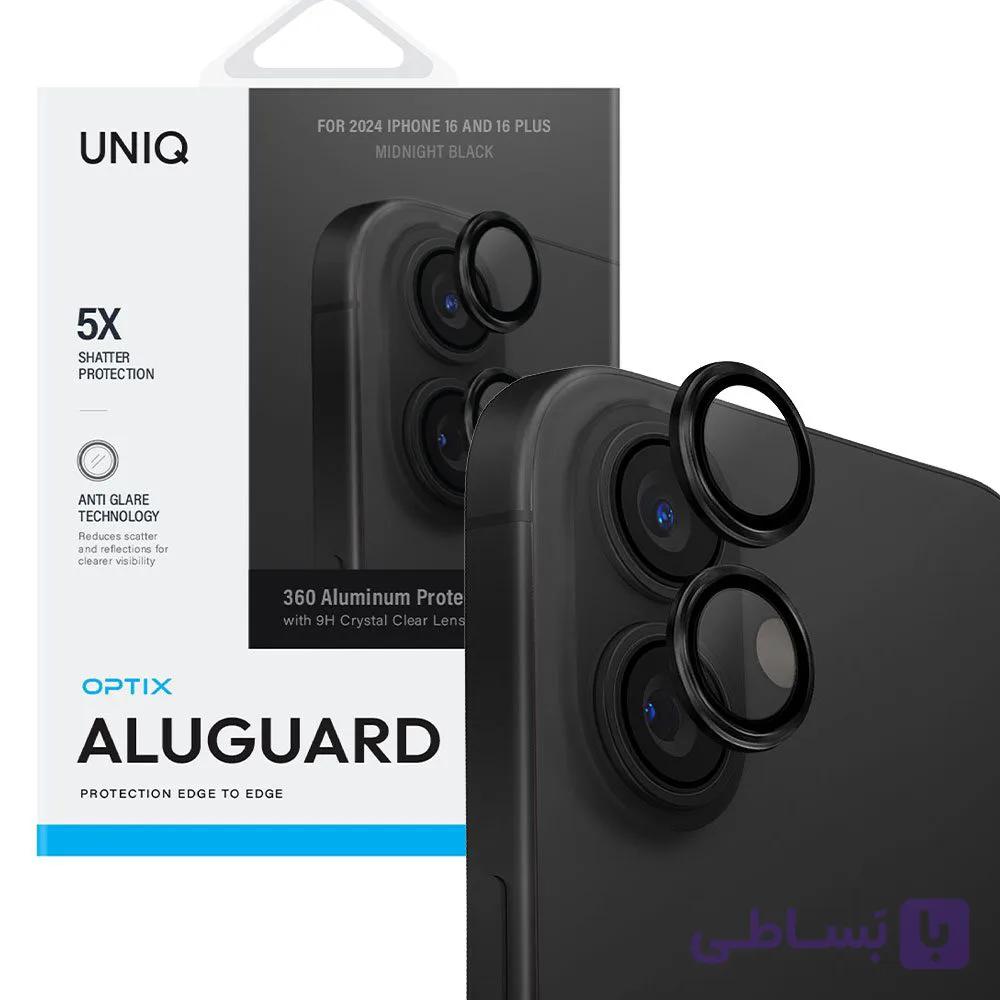 محافظ لنز دوربین یونیک  UNIQ Optix AluGuard iPhone 16 /16 Plus — تصویر 1