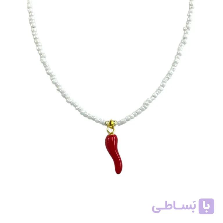 گردنبند زنانه مهره ای تابستانی مدل فلفل کد N5302 — تصویر 1