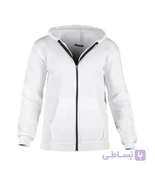 سویشرت مردانه نرمال ساده اسپان سفید مدل 49209