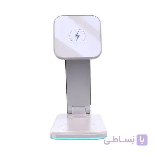استند شارژ وایرلس یسیدو YESIDO DS17 FOLDABLE 3IN1 WIRELESS CHARGER — تصویر 1