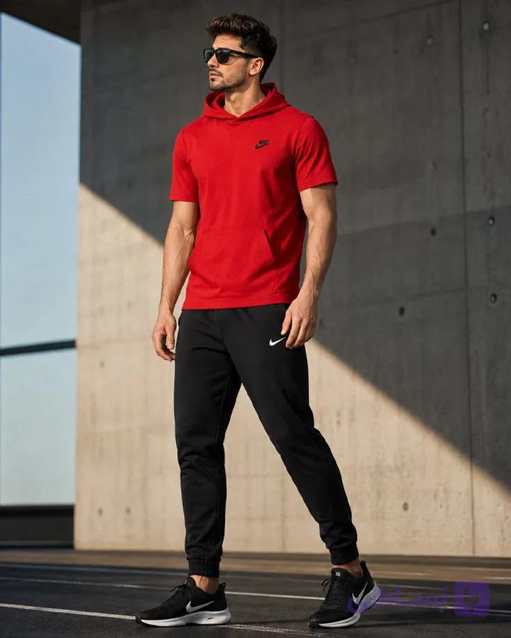 ست تیشرت شلوار Nike مدل OLES (قرمز) کد 6586 — تصویر 1
