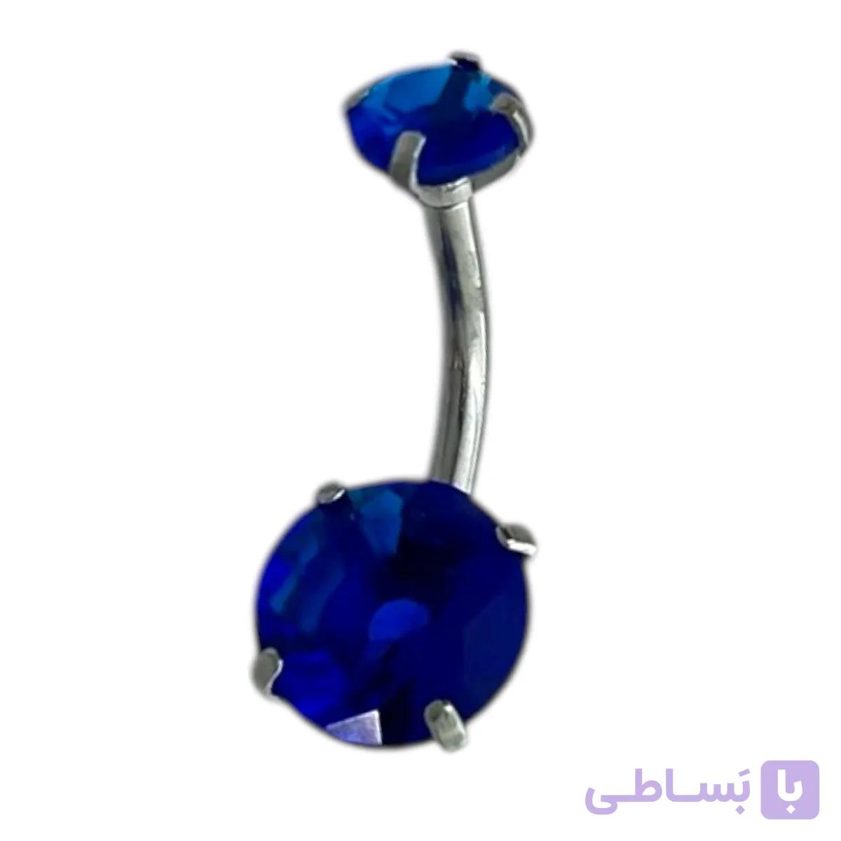 پیرسینگ ناف استیل زنانه مدل نگین کد P4843 — تصویر 1