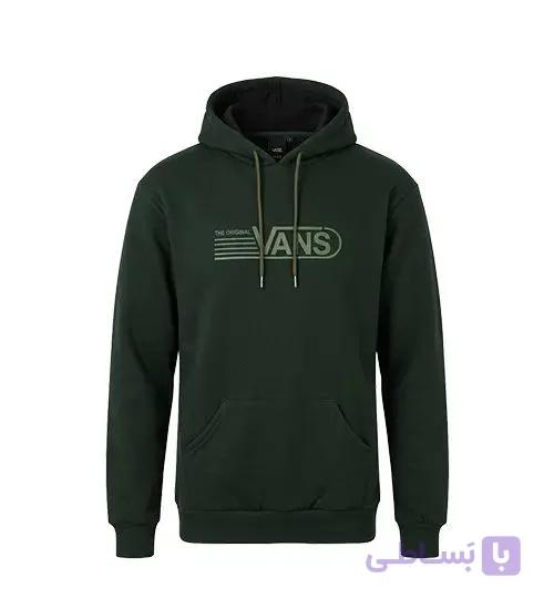 هودی مردانه نرمال طرح دار دو نخ پنبه سبز تیره Vans مدل  49592