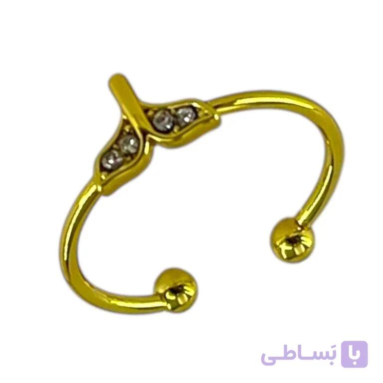 انگشتر پا و بند انگشتی زنانه مدل دم وال کد A4596 — تصویر 1