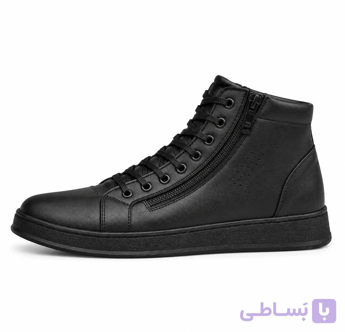 نیم بوت مردانه بندی بغل زیپ مدل کالوین — تصویر 1