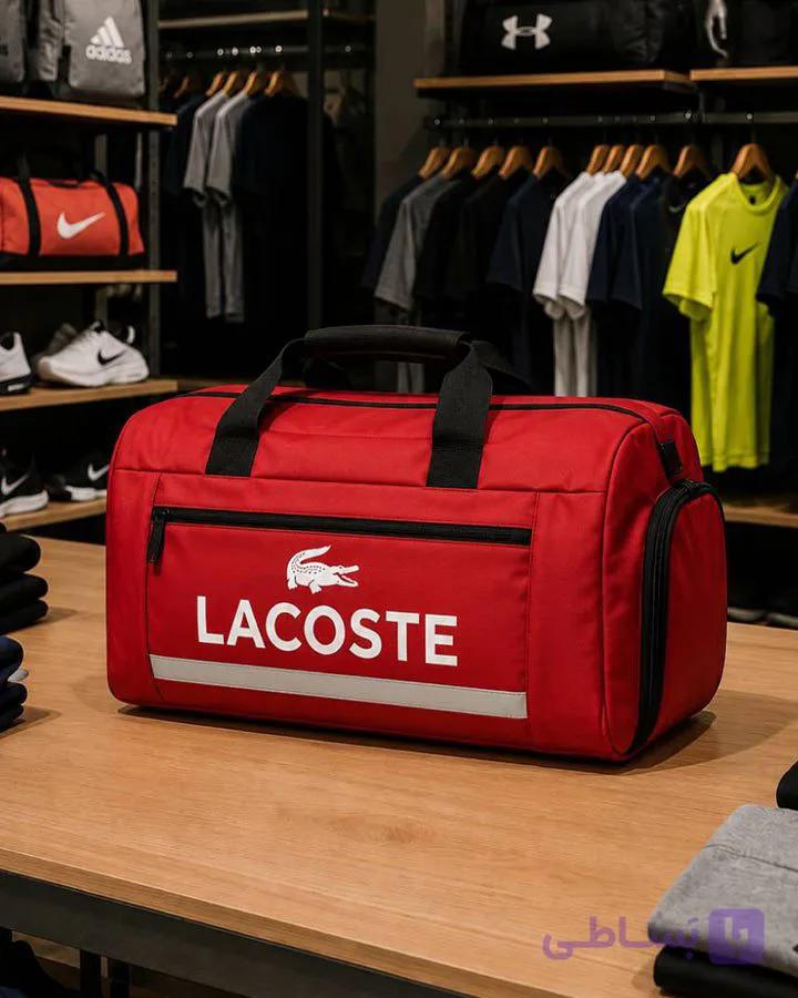 ساک ورزشی مدل LACOSTE ( قرمز )کد6567 — تصویر 1