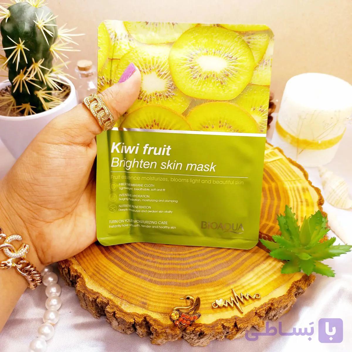 ماسک  ورقه ای کیوی آبرسان BIOAQUA کد 81211 — تصویر 1