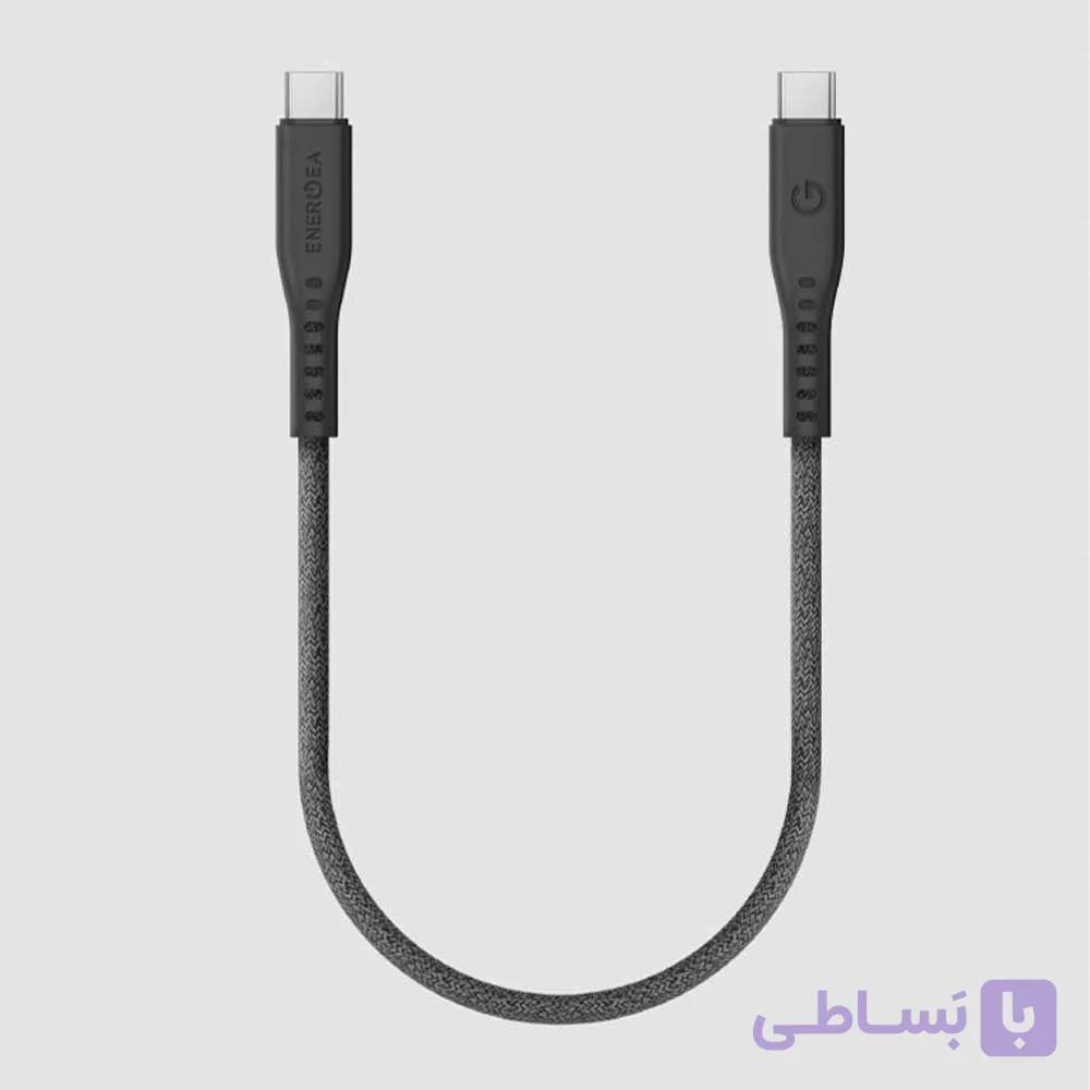 کابل دیتا و شارژ سریع انرژیا Flow USB3.2 Gen2 C-C Cable 30CM — تصویر 1