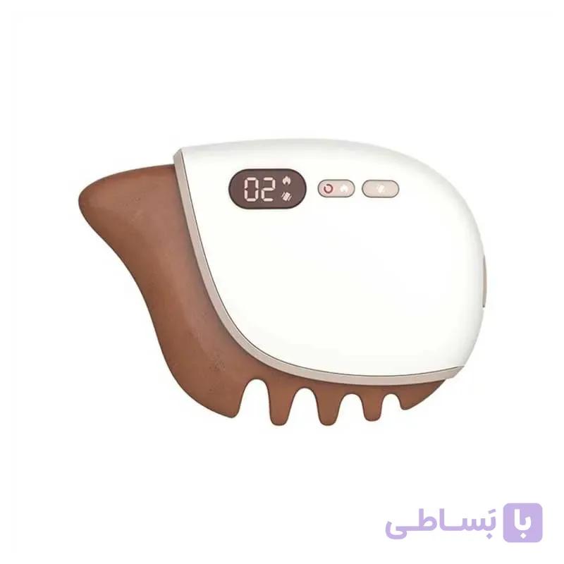 شانه ماساژور و لیفت صورت سنگ داغ برند techlove — تصویر 1