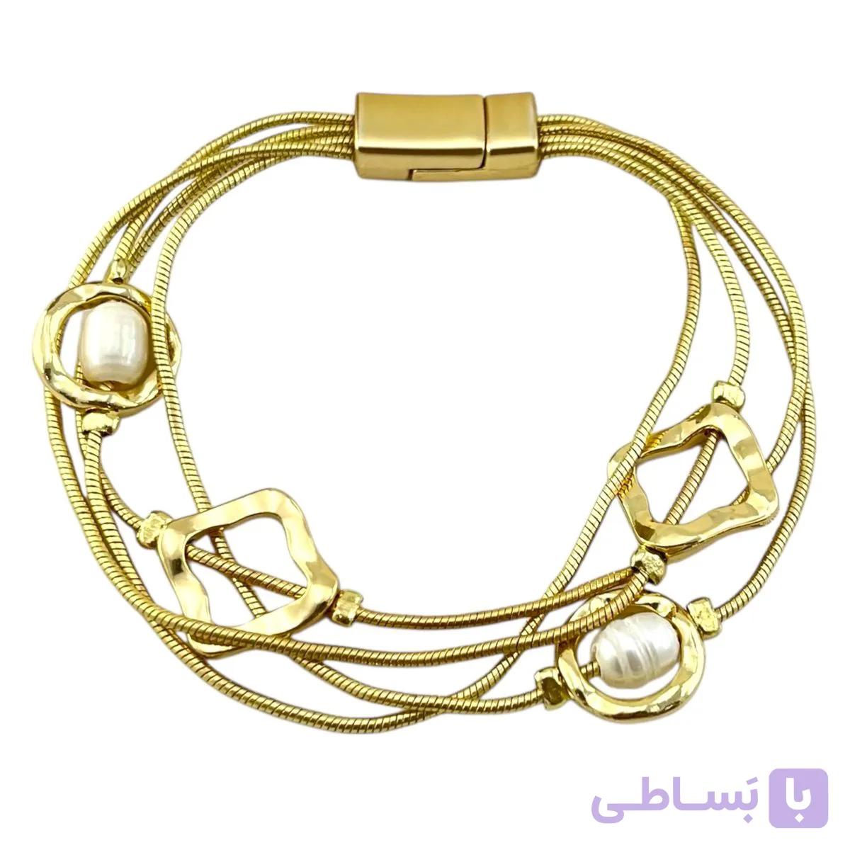 دستبند زنانه مینیمال مدل مروارید کد B5493 — تصویر 1