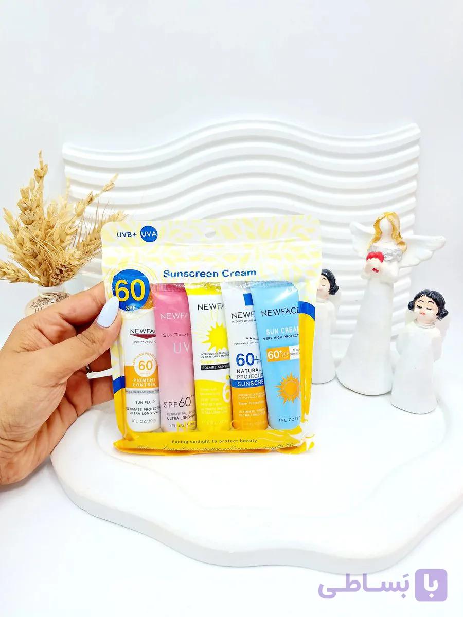 پک کرم دست 5 تایی دارای ضد آفتاب SPF 60 کد 8556 — تصویر 1