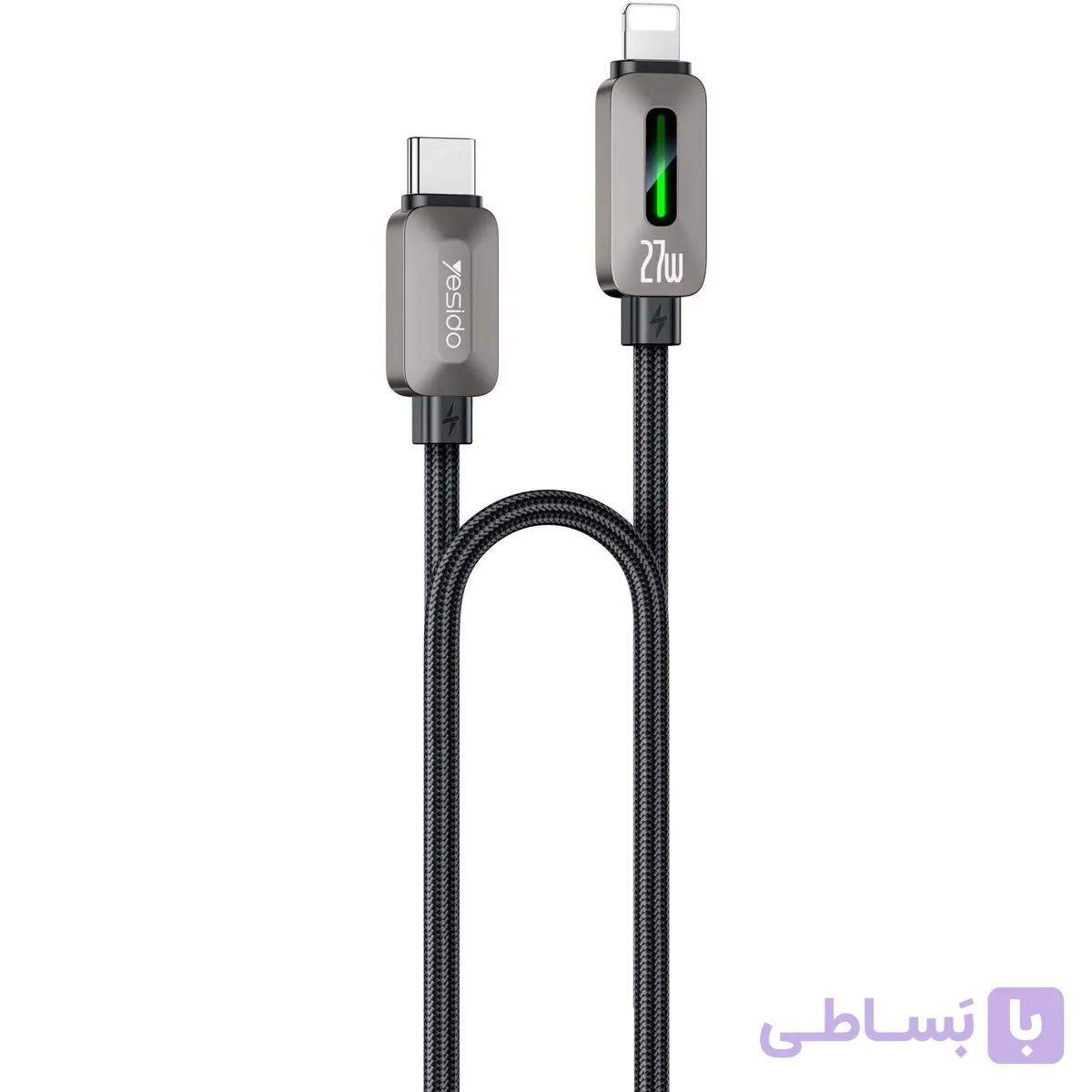 کابل 27 وات تایپسی به لایتنینگ یسیدو YESIDO CA199 — تصویر 1