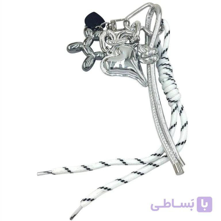 آویز کیف چارم بگ مدل قلب سگ بادکنکی کد J4228 — تصویر 1
