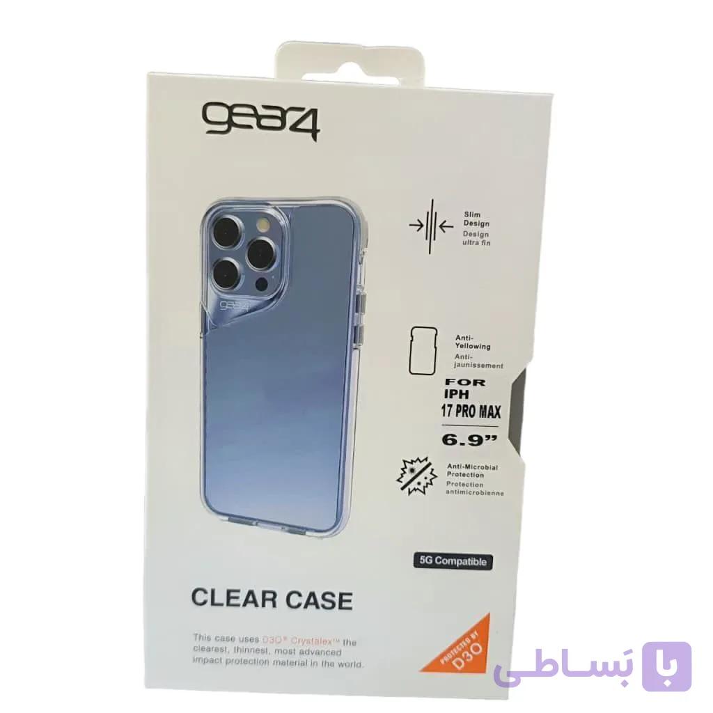 قاب شفاف گیر4 مناسب آیفون 17 پرومکس GEAR4 CLAER CASE — تصویر 1