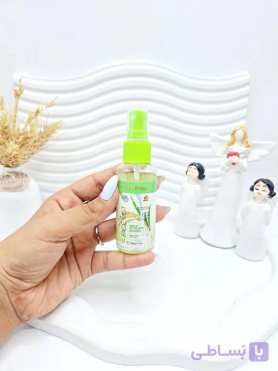 اسپری تثبیت آرایش کالیا بیوتی Kaliya Beauty مدل Face Mist طرح برنج کد 887 — تصویر 1