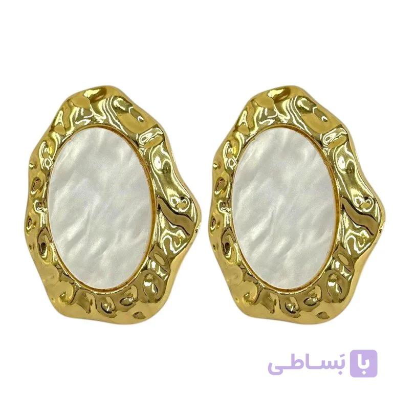 گوشواره زنانه  مدل مینیمال رزین  کد E6562 — تصویر 1