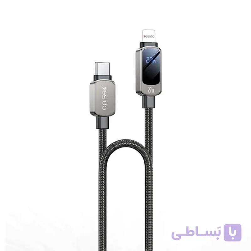 کابل 27 وات تایپسی به لایتنینگ یسیدو YESIDO CA180 — تصویر 1