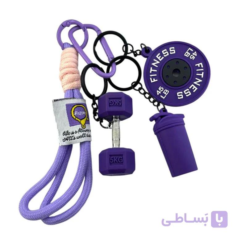 آویز کیف چارم بگ جاکلیدی مدل ماگ دمبل وزنه کد J4185 — تصویر 1