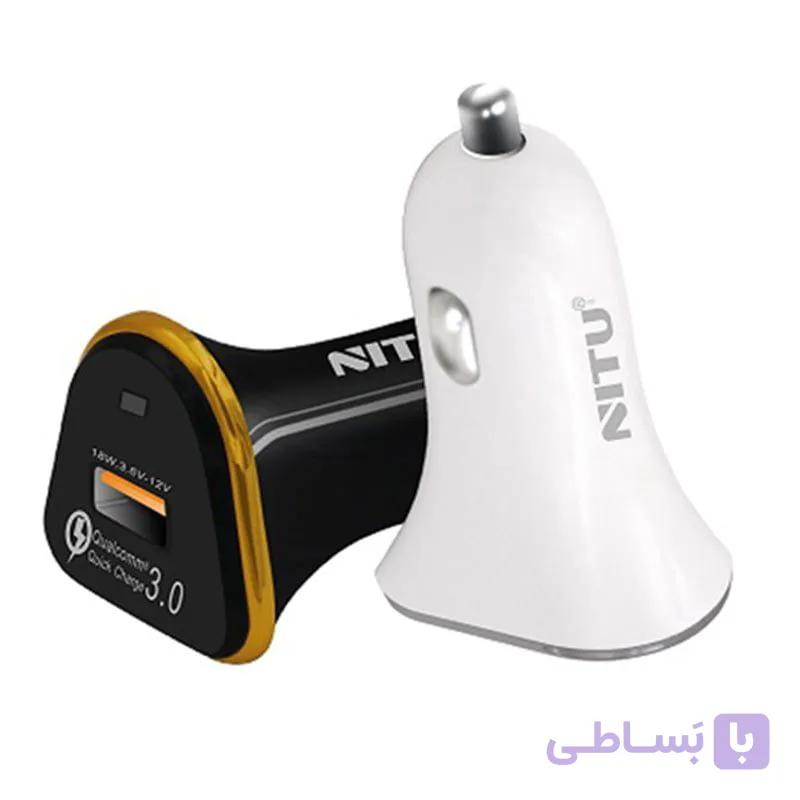 شارژر فندکی فست شارژ نیتو مدل NITU NT-CC802F Qualcomm 3.0 — تصویر 1