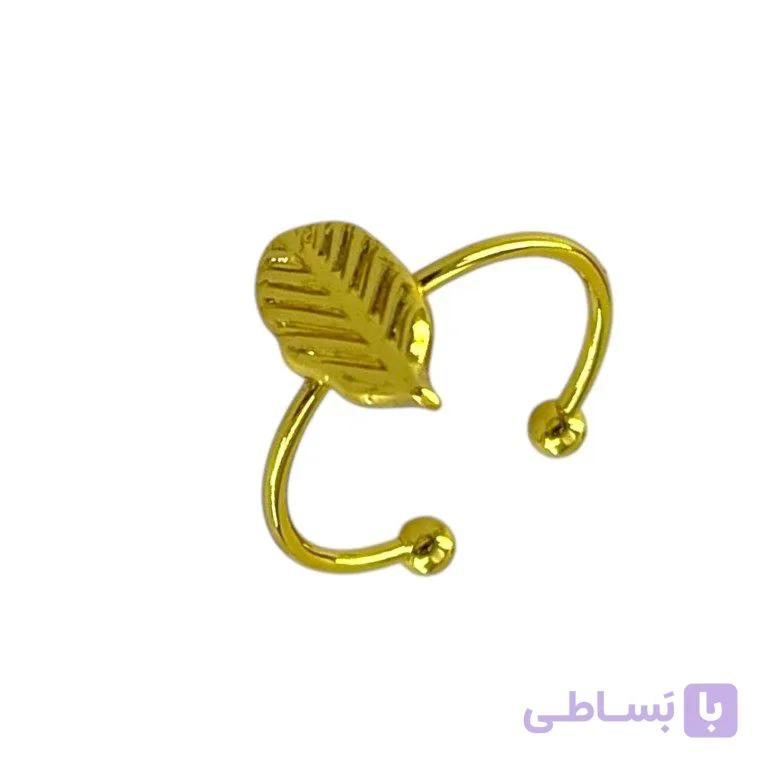 انگشتر پا و بند انگشتی زنانه مدل برگ کد A4600 — تصویر 1