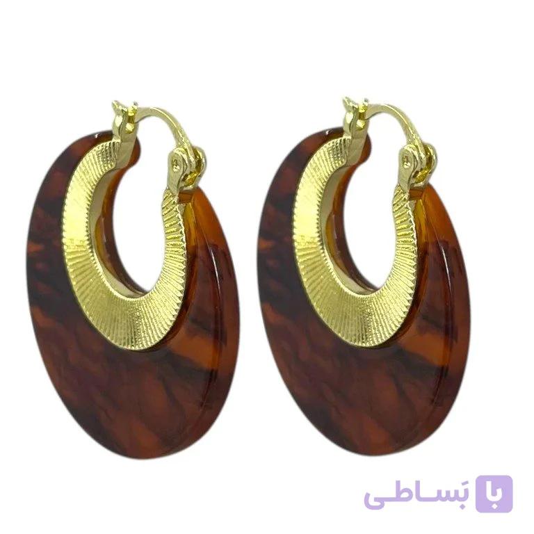 گوشواره زنانه مدل رزین کد E6510 — تصویر 1