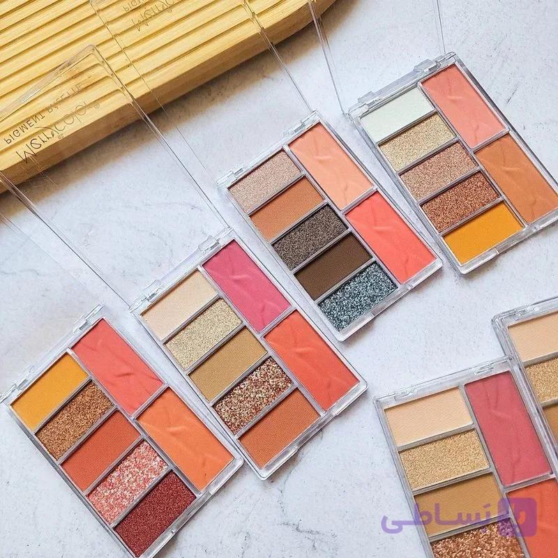 پالت 7رنگ رژ گونه و سایه چشم عطری اورجینال Merrycolor کد MC1109 — تصویر 1