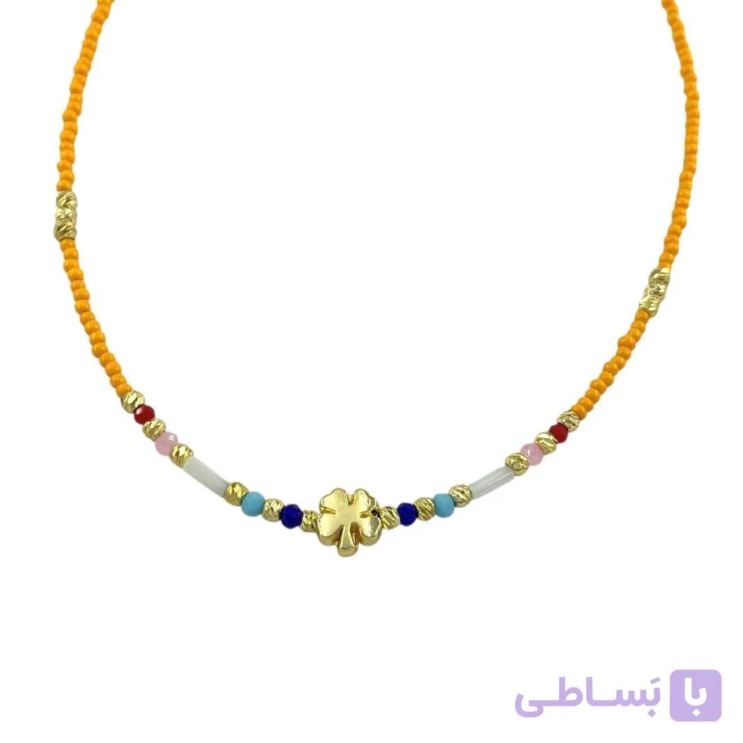 گردنبند زنانه مهره ای تابستانی مدل ونکلیف کد N5271 — تصویر 1