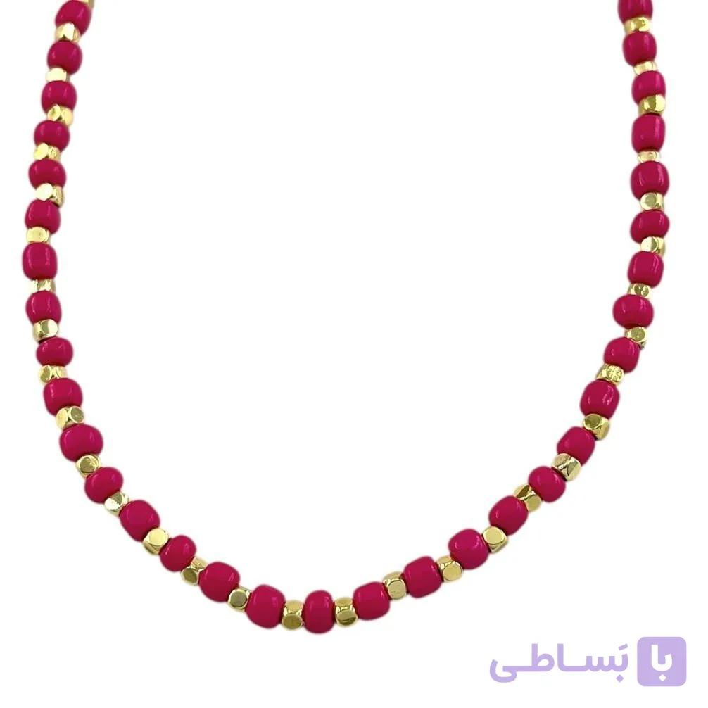 گردنبند زنانه مهره ای تابستانی مدل مروارید کد N5280 — تصویر 1