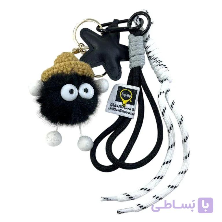 آویز کیف چارم بگ میکروب پشمی کد J4165 — تصویر 1