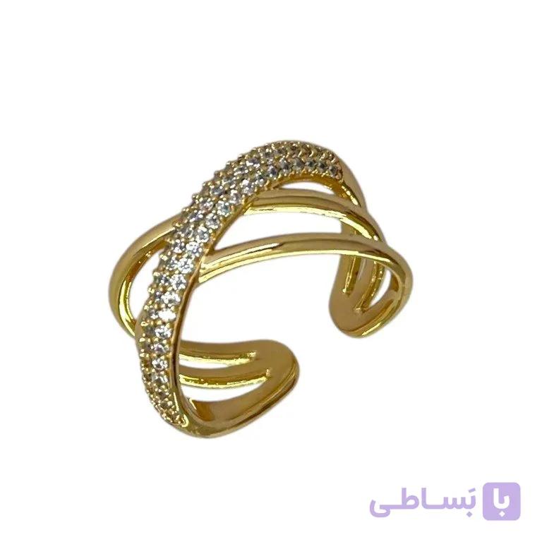 انگشتر زنانه ژوپینگ مدل جواهری کد R51893 — تصویر 1