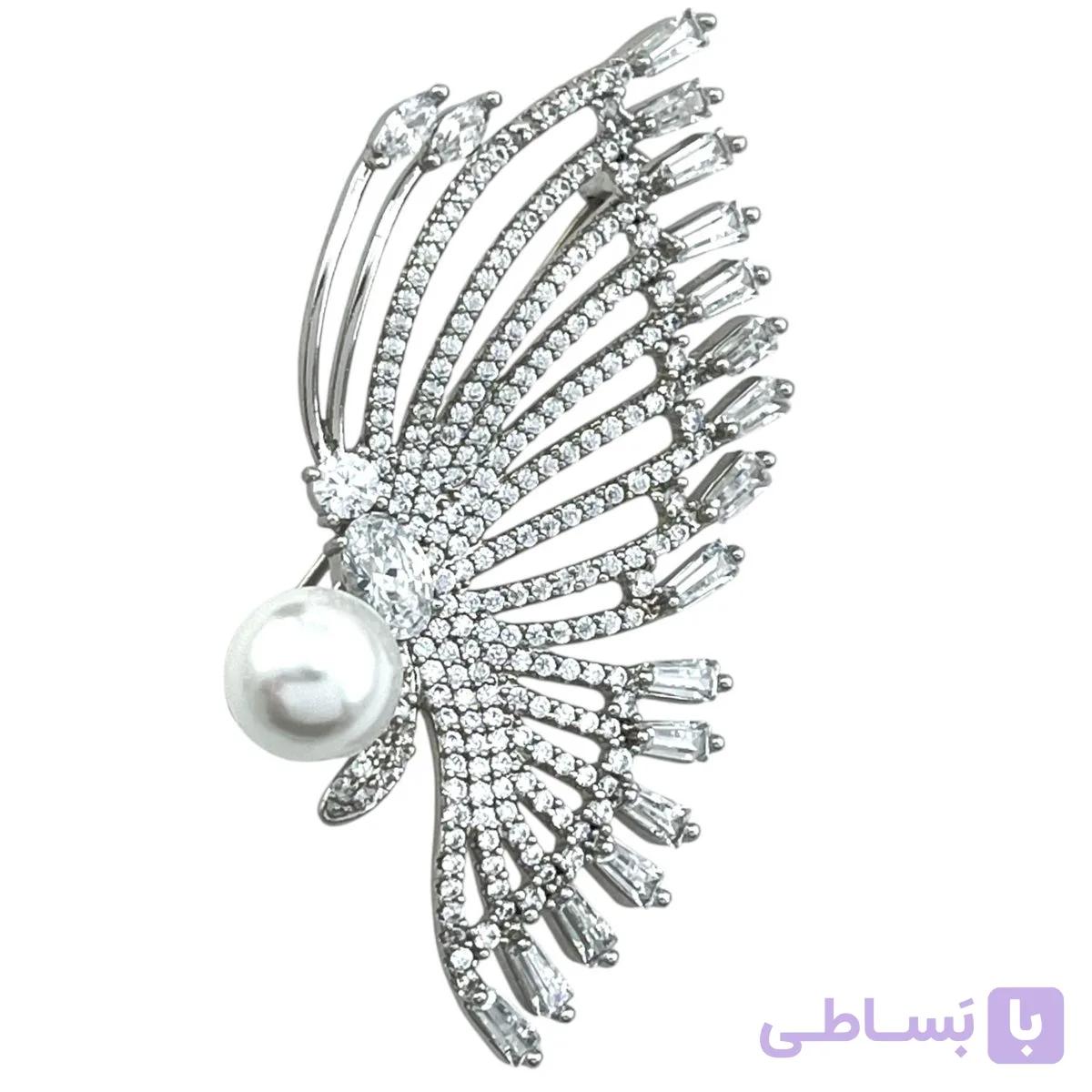 گل سینه زنانه ژوپینگ مدل پروانه کد G4169 — تصویر 1